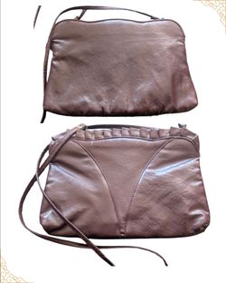 Vintage burgundy crossbody bag