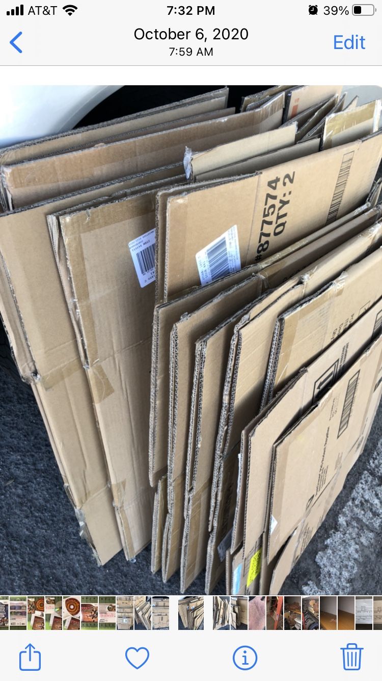Cartons Assorted Moving Boxes - Get 22 for $20 - Corrugated Cardboard Shipping Cartons ...