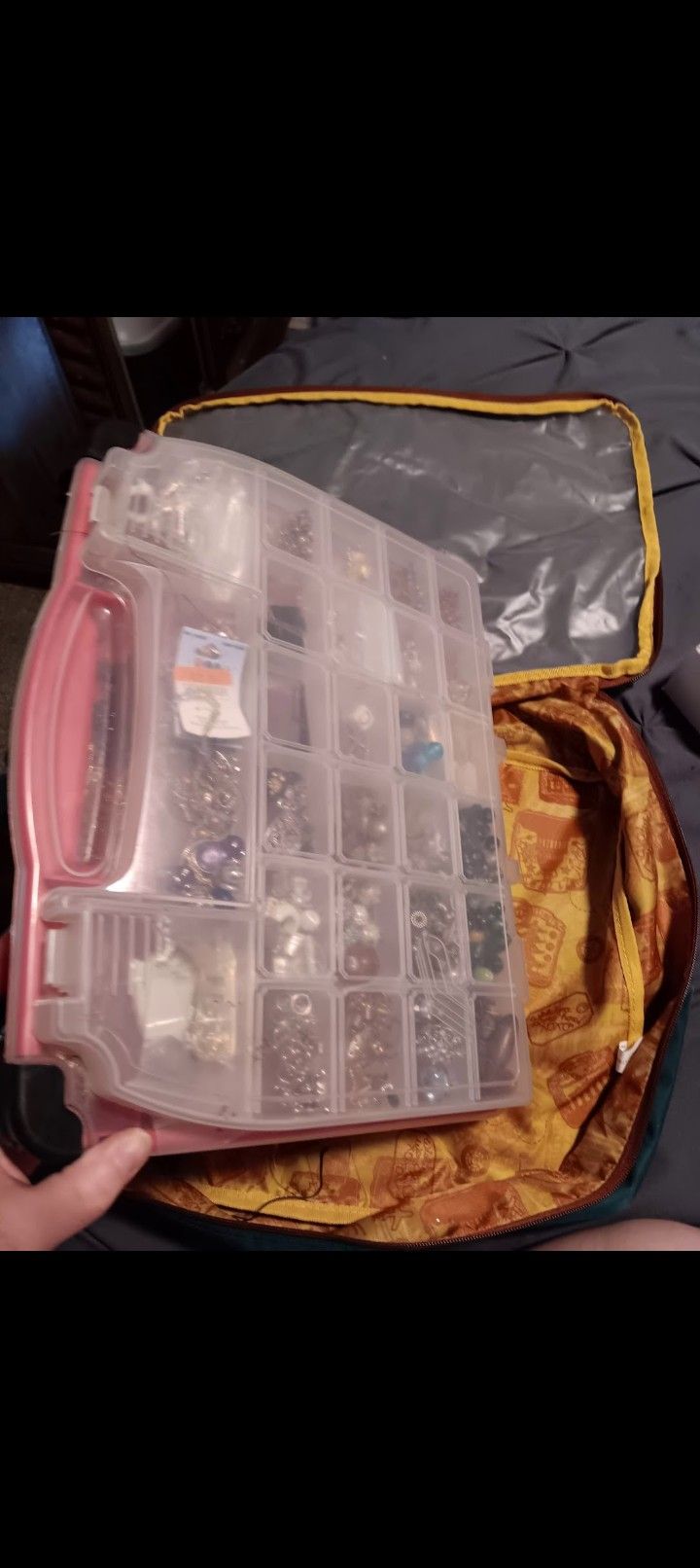 Double Sided Extra Large Bead Container FULL