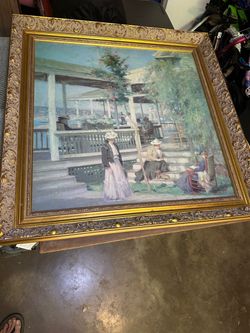 Framed Victorian Scene Art Print