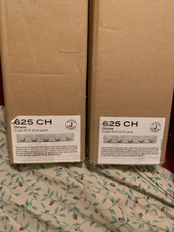 2 five light vanity’s very simple and nice brand new never opened