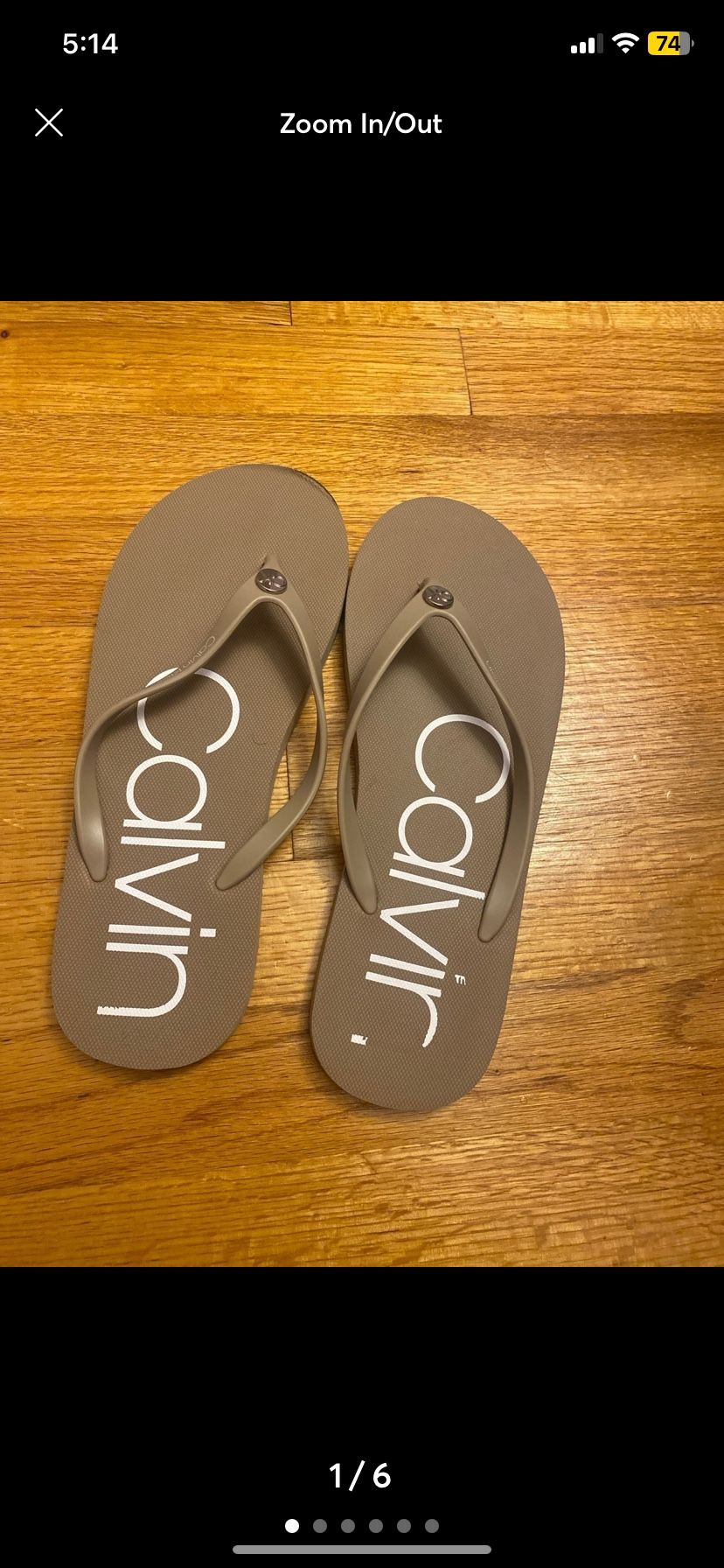 Calvin Klein Guc Flip Flops 