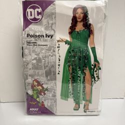Poison Ivy Costume: Size adult Small 4-6 DC Villains: Spirit Store -Worn Once
