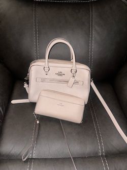 Coach Leather Satchel Bag and Wallet Set