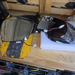 Left & Right Side Heated Mirror Glass with Turn Signal fit for Chevy Silverado 
