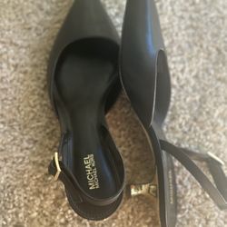 Michael Kors sling back kitten heel 