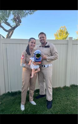 Family Ghostbusters Costume Set for Halloween