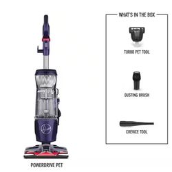 New - HOOVER PowerDrive Pet Upright Vacuum Cleaner with Swivel Steering