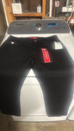 Guess Slim Straight Fit Black Jeans