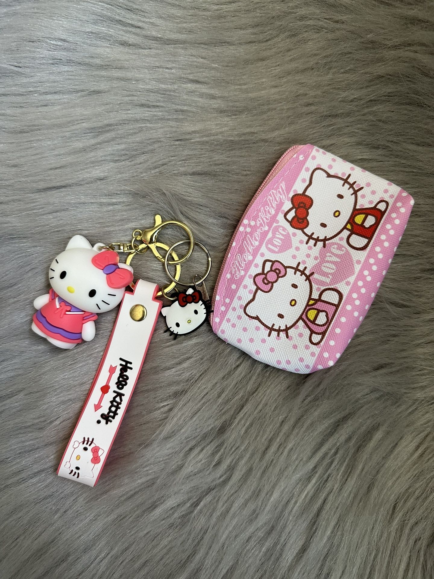 Hello Kitty Keychain With Coins Purse 