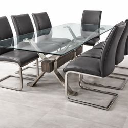 Glass Table & Chairs 