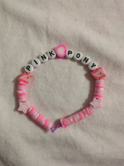 Handmade Pink Pony Friendship Bracelet