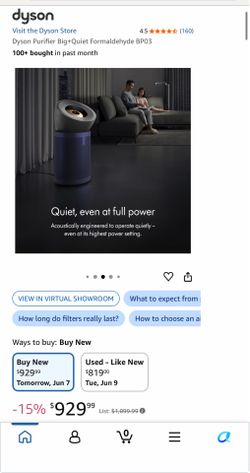 Dyson Purifier Big+Quiet Formaldehyde BP03