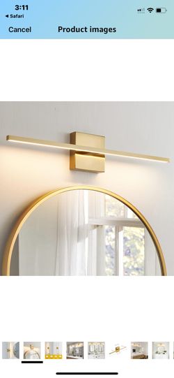 Light Fixture Gold Bathroom / Wall Sconce