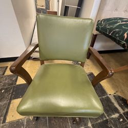 Green Midcentury Office Chair