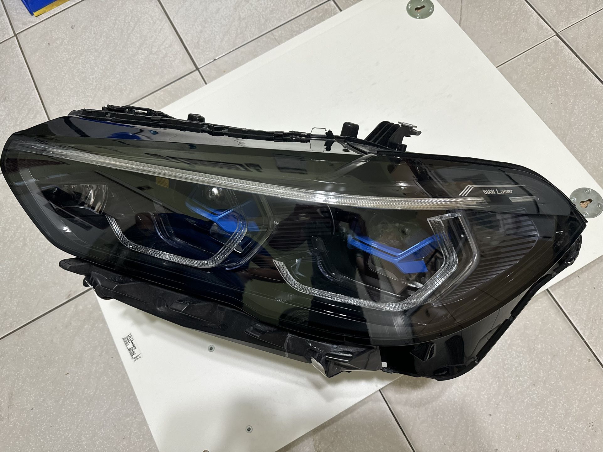2019-2023 BMW X5 X6 Laser LED Headlight Shadowline Left LH OEM G05 G06