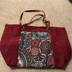 Red Mandala Tote