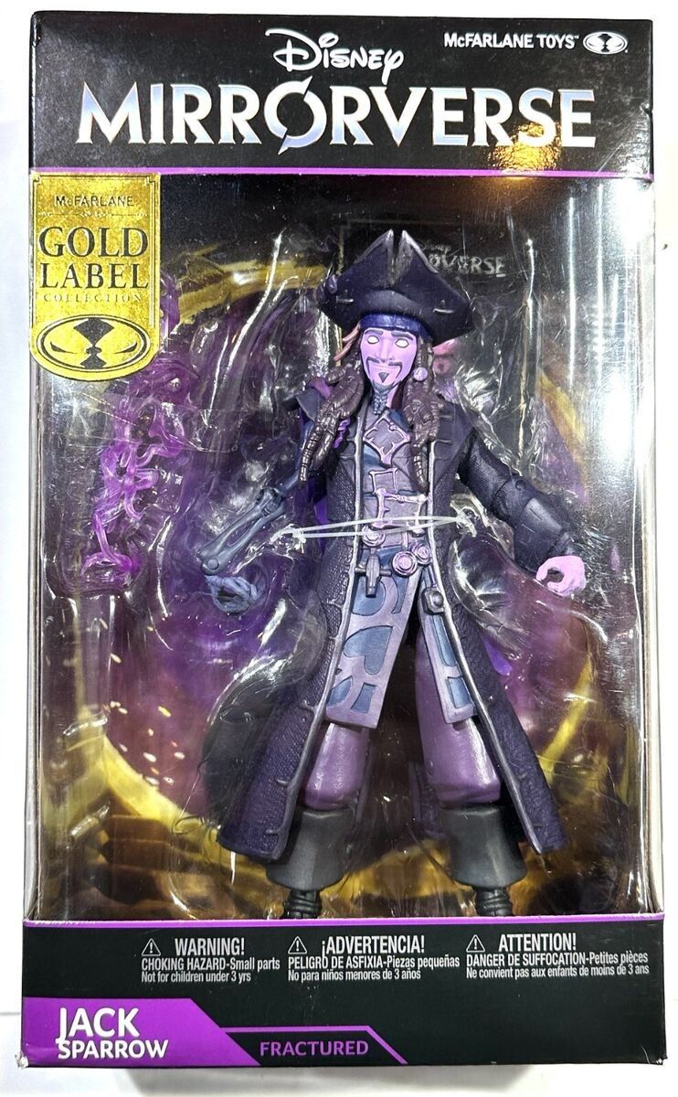 Jack Sparrow - Pirates Of The Caribbean - McFarlane Toys - Disney Mirrorverse 7" Action Figures -New- Gold Label --