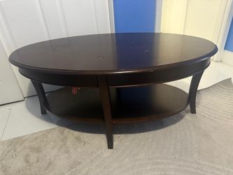 Wood coffee table