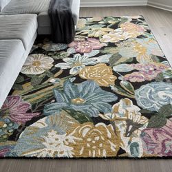 Carpet, Tufted Wool Area Rug 9 x 6 Ft