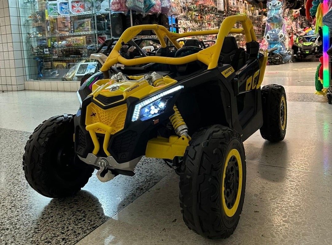 Canam 24v 4x4 Remote Control Screen For Videos Leather Seats Shocks Soft Tires 8mph 