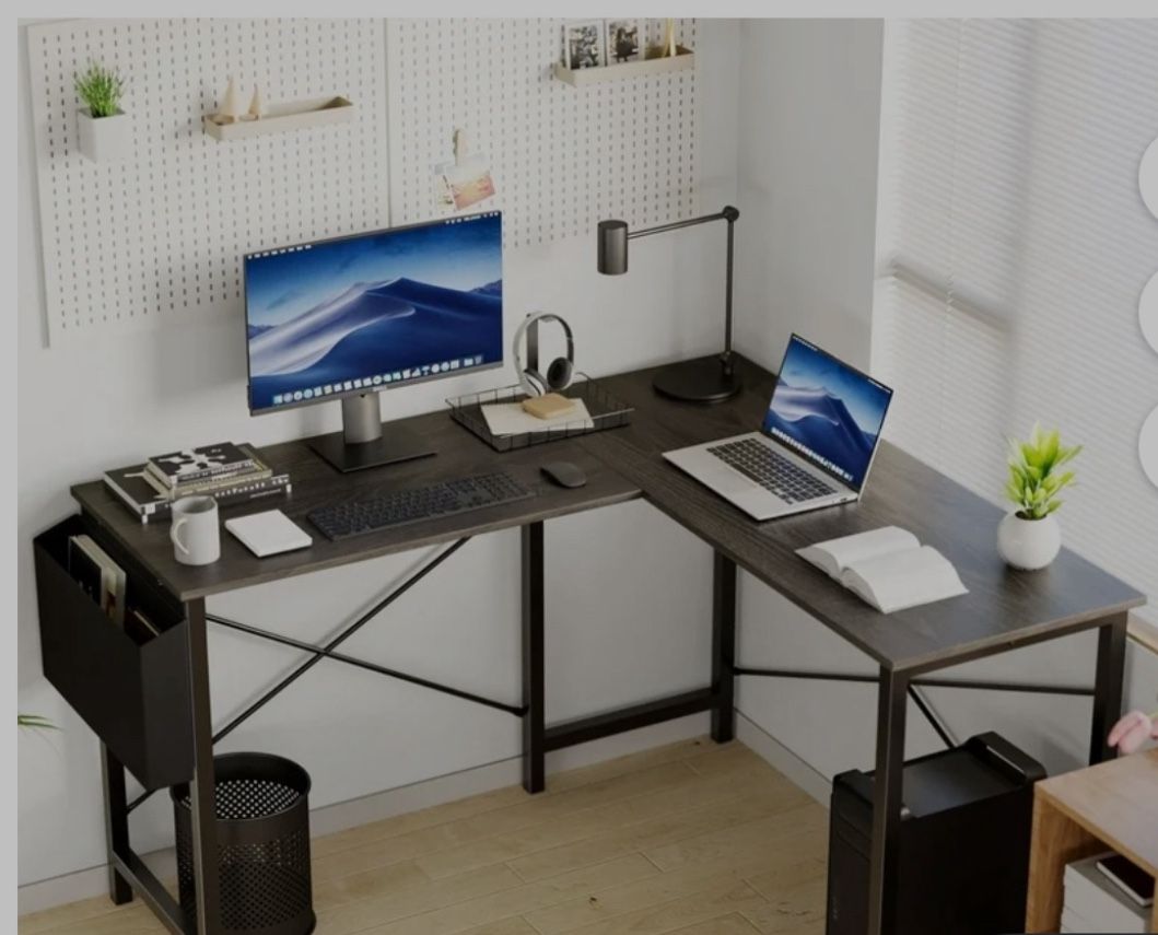 Concetta 49inch Grey Corner L Shaped Computer Desk