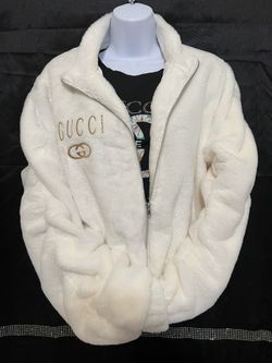 White Velour Gucci Jacket 