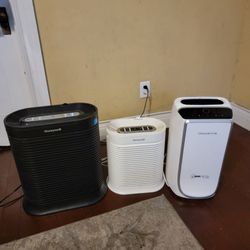 Rowenta Intense Pure Air Purifier Hyper Hepa Nano  Technology & 2 Honeywell Hepa Air Purifiers