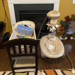 Baby bed And baby swing For a newborn baby