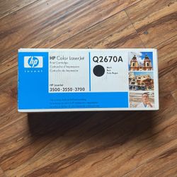 HP Q2670A Printer Cartridge LaserJet Toner Ink Black 3(contact info removed) 3700 NEW SEALED