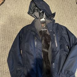 Navy blue Outdoor Master ski jacket