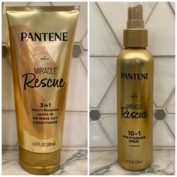Pantene Miracle Rescue 3in1 Multi-Tasking Leave in Conditioner 6.0 oz OR Pantene Miracle Rescue 10 in 1 Multitasking Leave in Conditioner Spray, 5.7 o