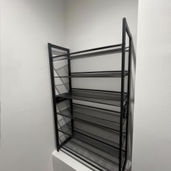 6-tier metal shoe rack - NEW (required assembly)