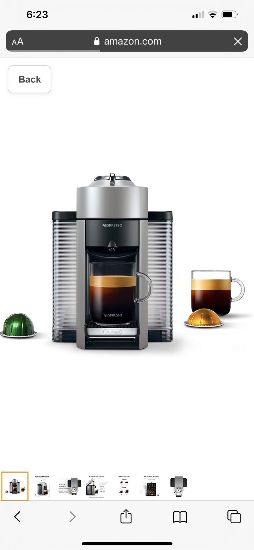 Nespresso virtuo Coffee Maker 