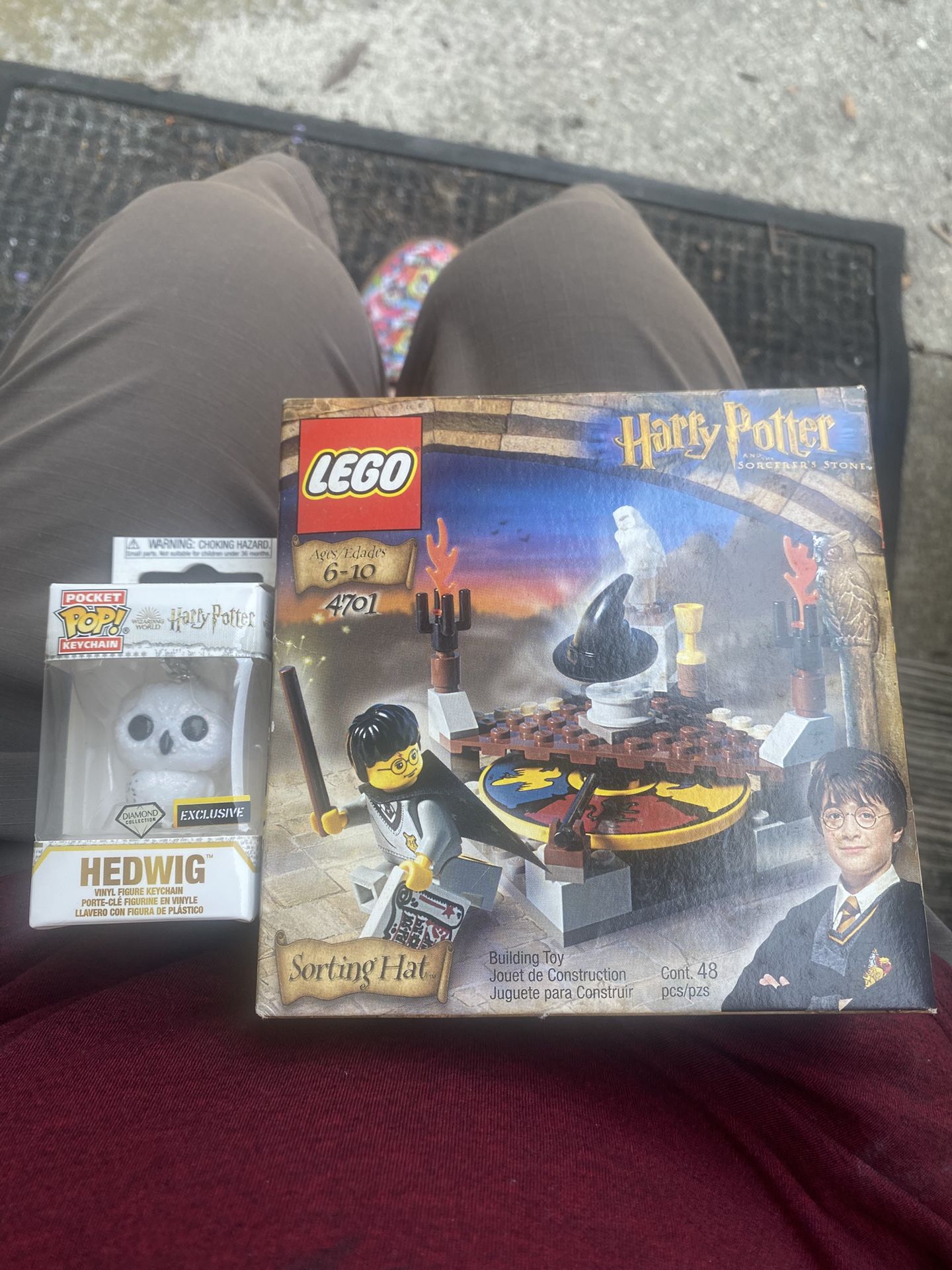Harry potter 2001 Lego Set 4701 * Bonus Hedwig Keychain