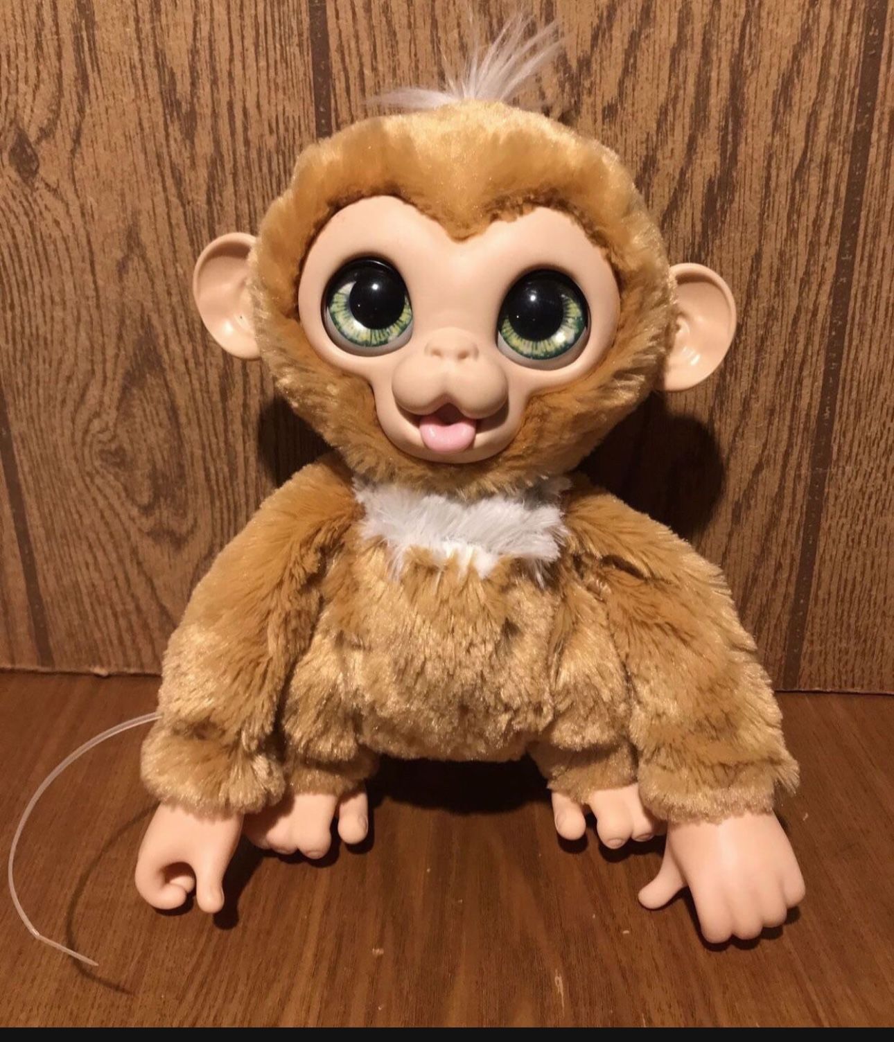 FurReal Monkey Plush Toy 10"-11" - Sounds Fur Real Hasbro Figure 2017 Works