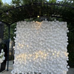 Flower Wall Backdrop 5D 8x8 Pies 