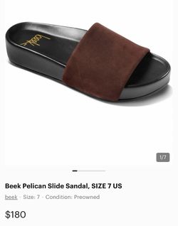 Beek Pelican Slide Sandal, SIZE 7 US