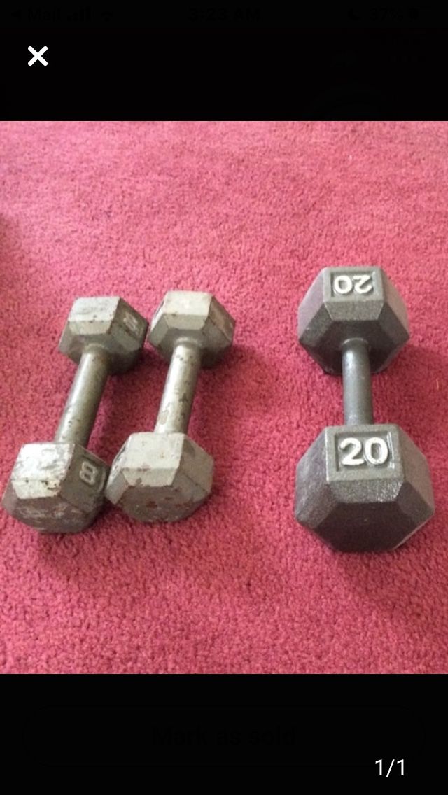 Iron dumbbells