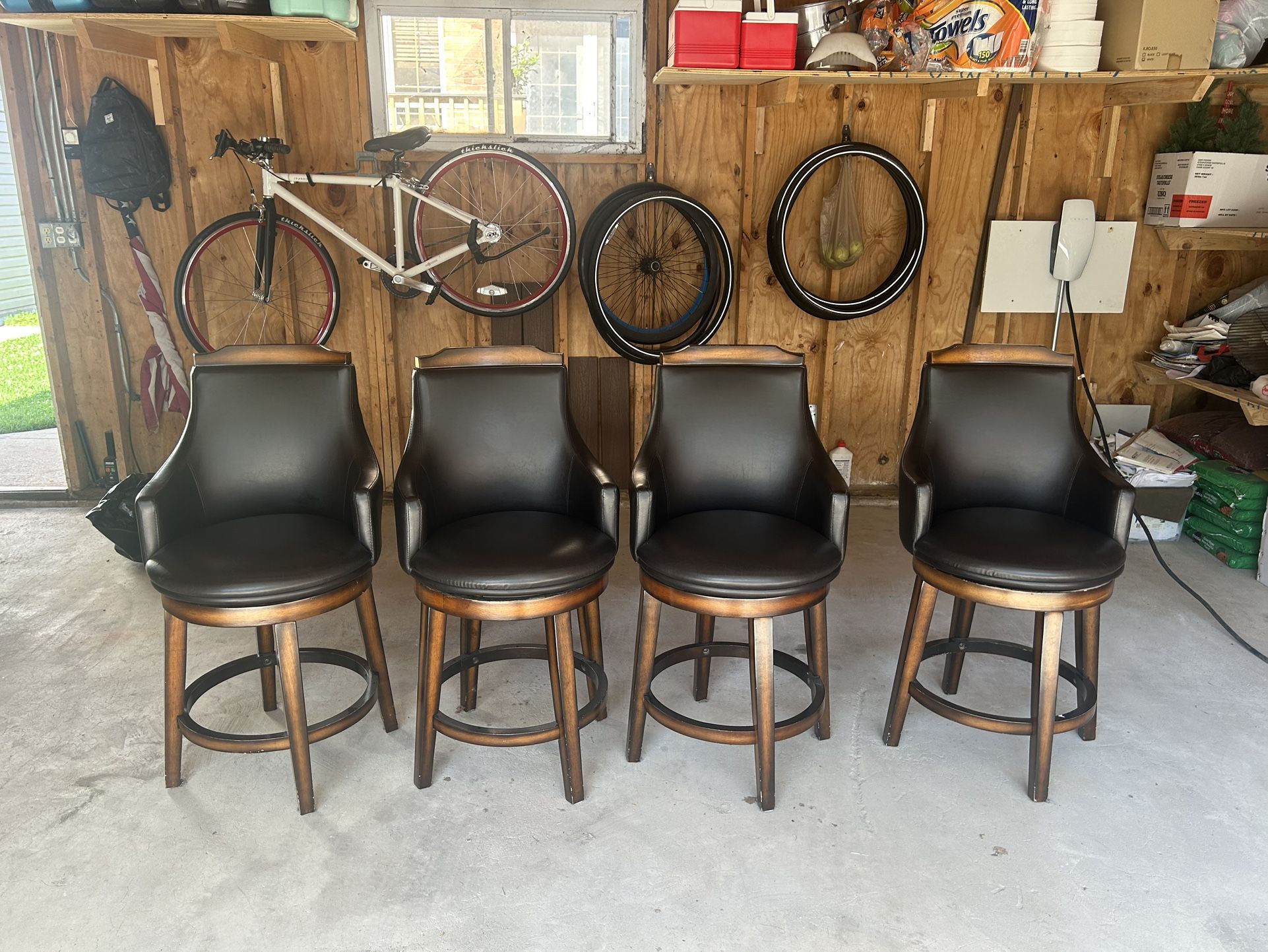 Counter Height Swiveling Chairs, 24 Inch
