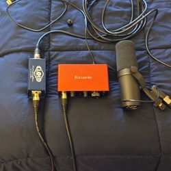 Currently $700++ on Amazon will take $500 SHURE 7SMB Podcasting/Vocals Mic, cloudlifter an focusrite