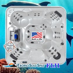 NEW 8'x8' Hot Tub, Open Seats, 51 Jets, LEDs, Waterfall, Ozone & More