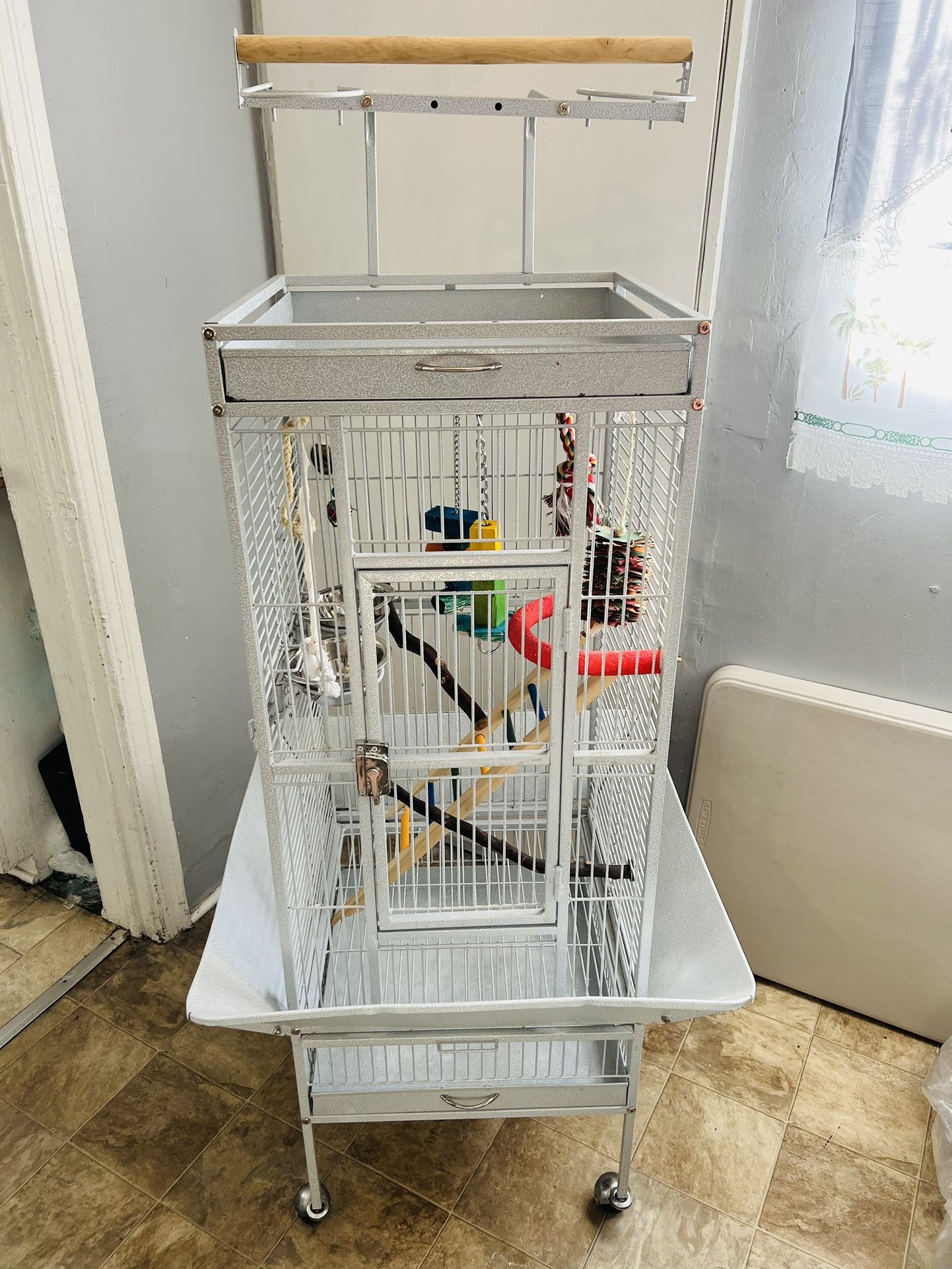 Large Slightly Used Bird Cage