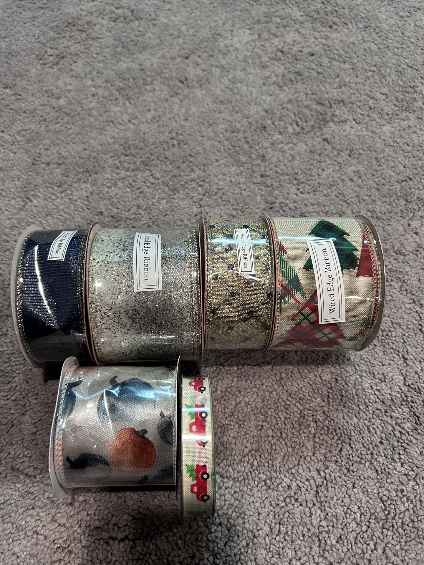 Miscellaneous Holiday Ribbon Unopened -6 Rolls