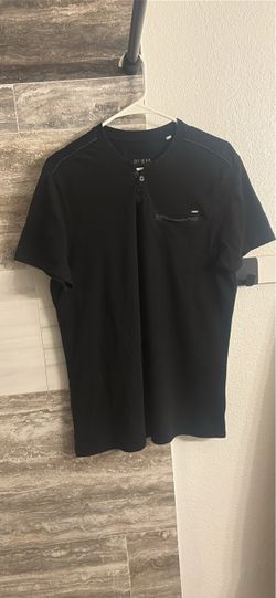 Guess Black Henley T-Shirt