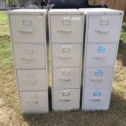4 Drawer File Cabinets 