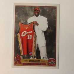 Lebron James Draft  Card