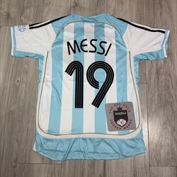 Argentina Home 2006 Messi Retro Jersey 