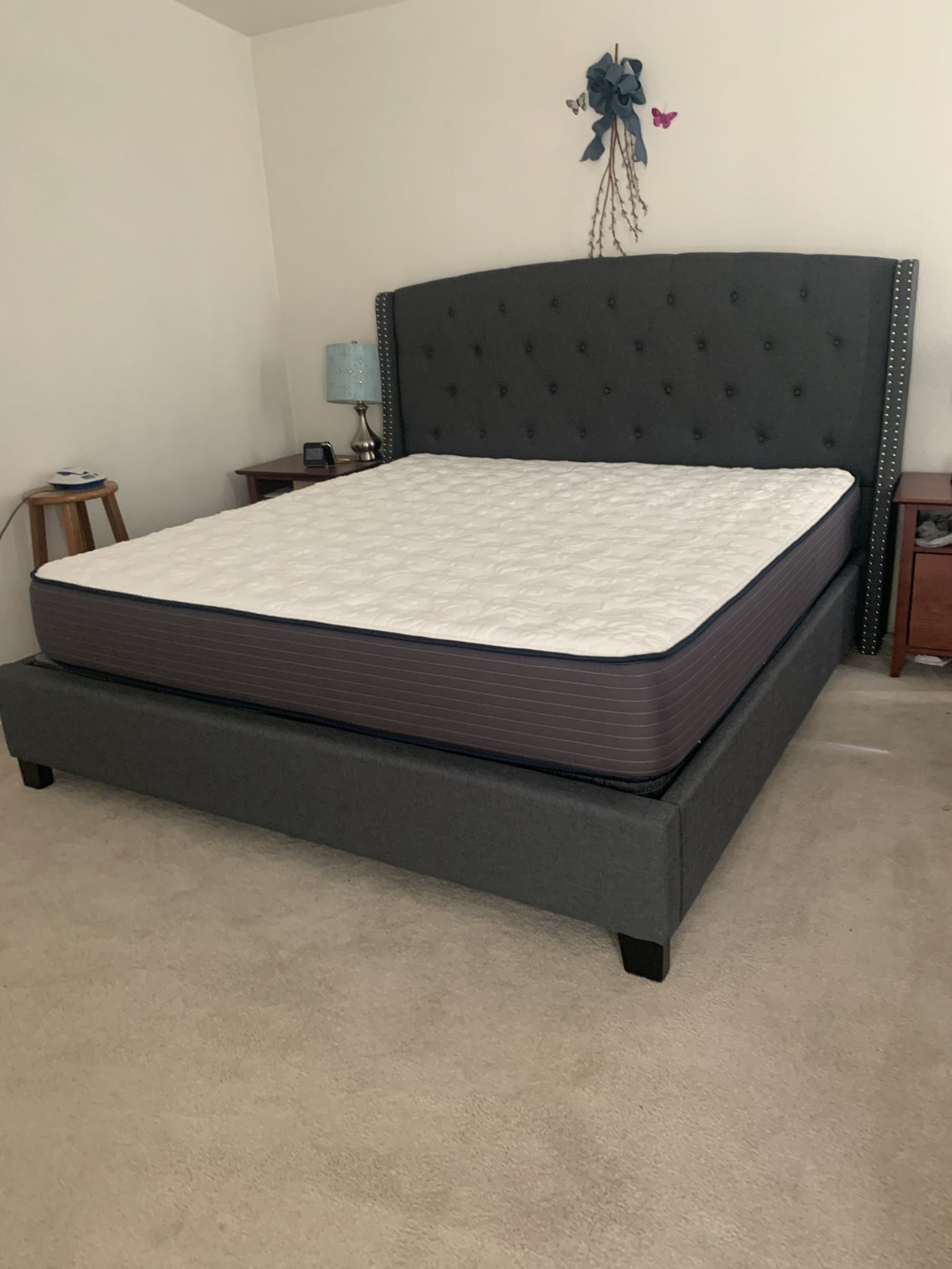 $699 Brand New King Bed Frame With Mattress (Read Description Below)