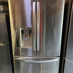 LG REFRIGERATOR FRENCH DOOR, STAINLESS STEEL, ON SALE ✅$500✅ FREE DELIVERY AND INSTALLATION